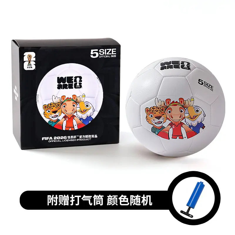 FIFA 2026 World Cup USA Canada Mexico Size 5 Soccer Ball Official Match Training for Adults Youth Students Wear-Resistant PU
