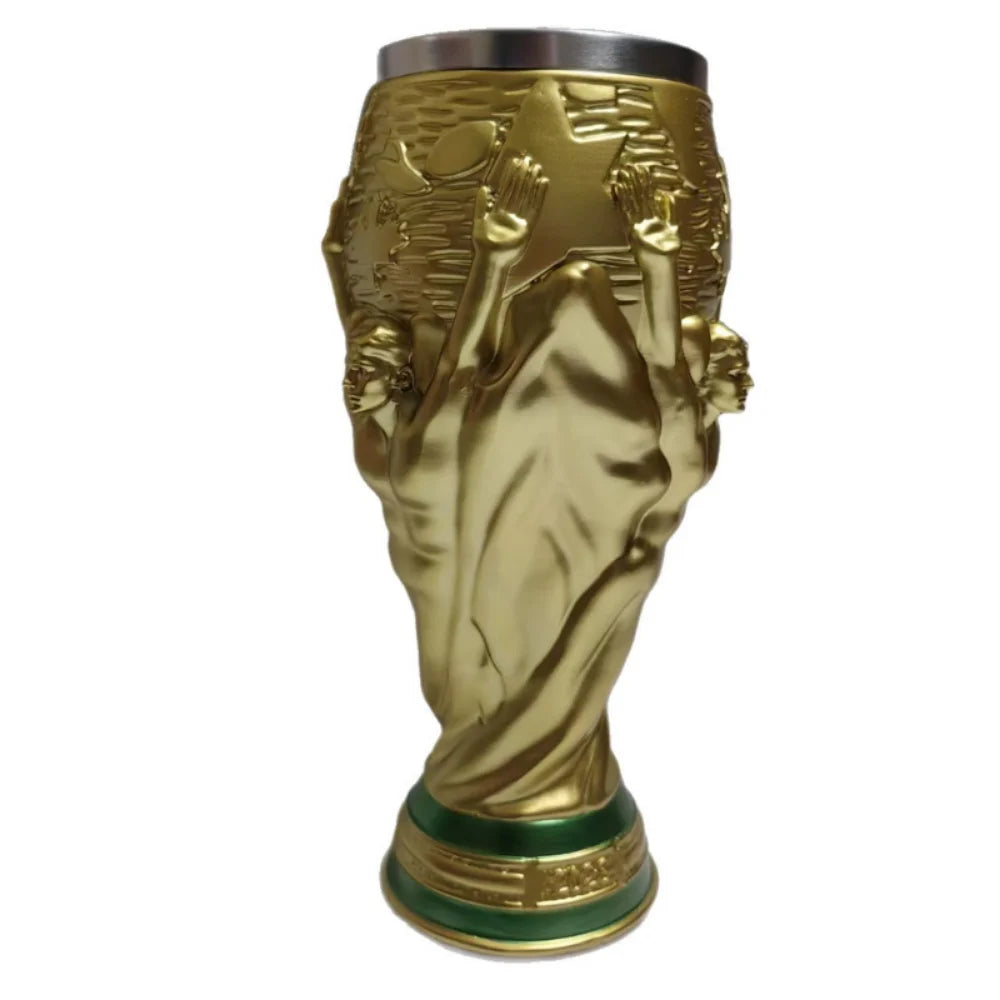 2026 Trophy Beer Glass Soccer Themed Beer Mug for Party Large Capacity Drinking Cup for Home Bar Football Events Celebrations