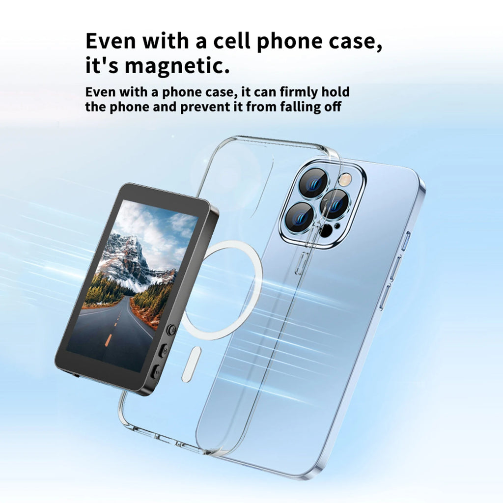 Smartphone Magnetic Monitor Screen Projector Phone Rear Camera Vlog Selfie for Live Stream Video Recording for Android iPhone