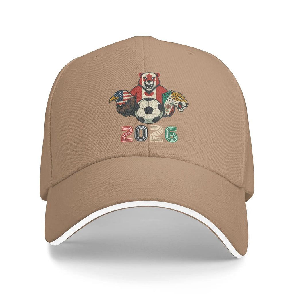 Women Men Usa Canada Mexico Soccer 2026 Outdoor Hat Football Match Sun Cap New Baseball Cap Sunscreen Sunshade