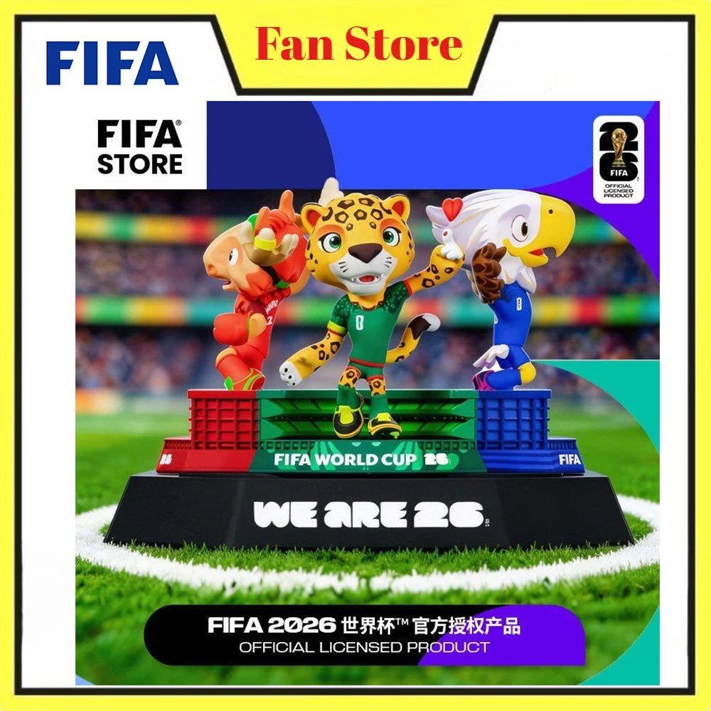 FIFA 2026 USA Canada Mexico World Cup Official Licensed Mascot PVC Figure Doll Collectible Souvenir Fan Ornament Gift