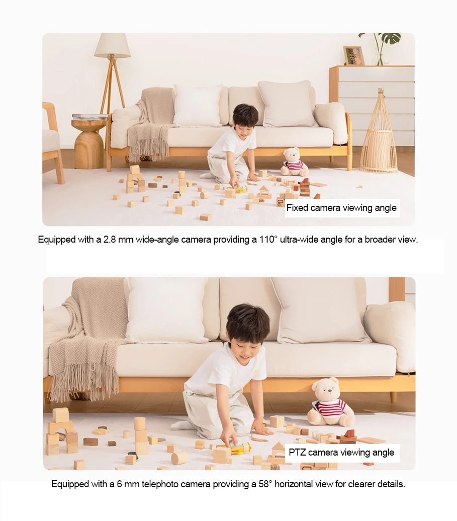 2025 Xiaomi Smart Camera C500 Dual Lens Version 4MP Security Camera 360° AI Detection Full Color Night Vision WiFi 6 Mi Home APP