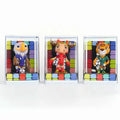 FIFA Official Licensed 2026 World Cup Mascot 3Pcs Set Maple Zayu Clutch 9cm 3.54inch Collectible Fan Memorabilia Souvenir Gift