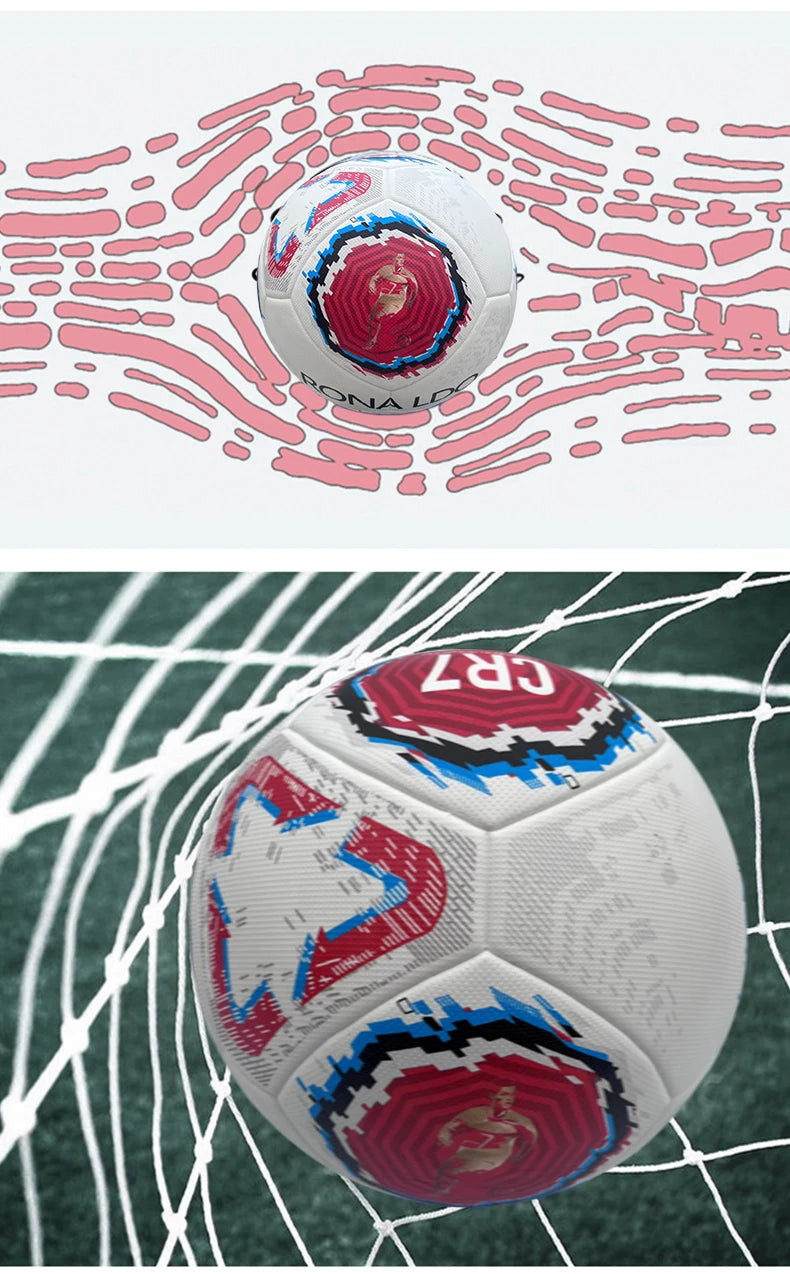 SOCCER BALL CR7 SIZE 5 Signature Football Match Ball Football Gift Football Children's Gift
